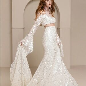 Rue De Seine Cassidy Sequin Wedding Dress